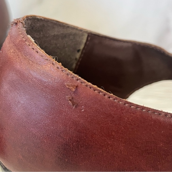 Vision Comfort Burgundy Fisherman Heeled Sandals - Picture 14 of 15